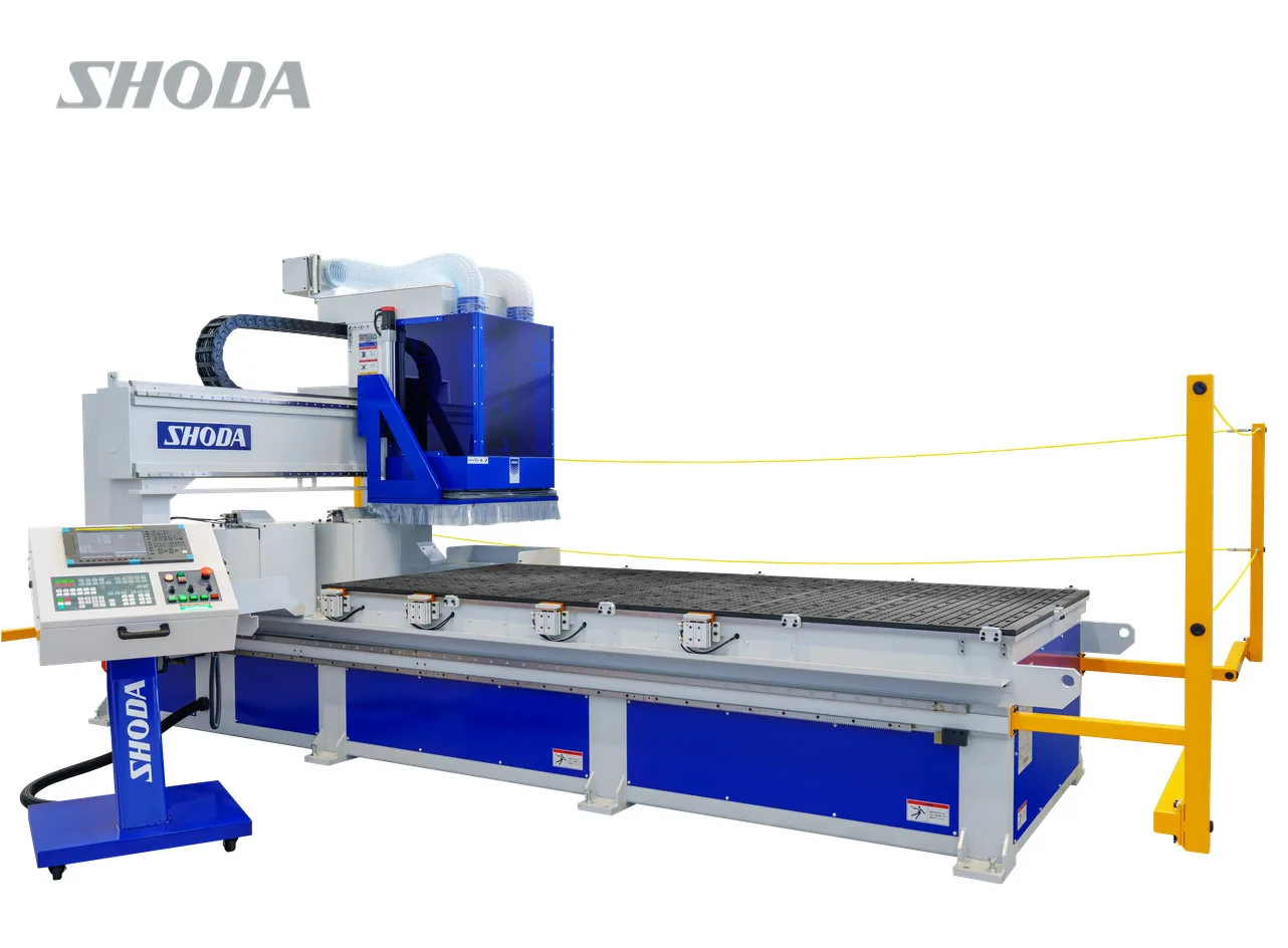 SHODA(庄田鉄工)4軸制御マシニングセンタとして提案可能な、ガントリーNCルータ NCN1220C。
家具部材、看板、ショーケース、建材、工業用アルミ部品まで、幅広い現場で使いやすい標準機です。